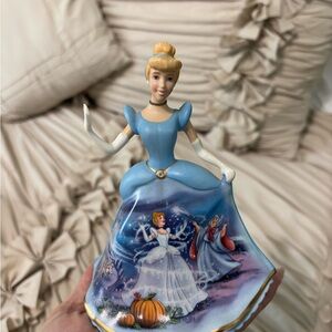 Cinderella Figurine with Blue Dress Bradford exchange collectible bell
